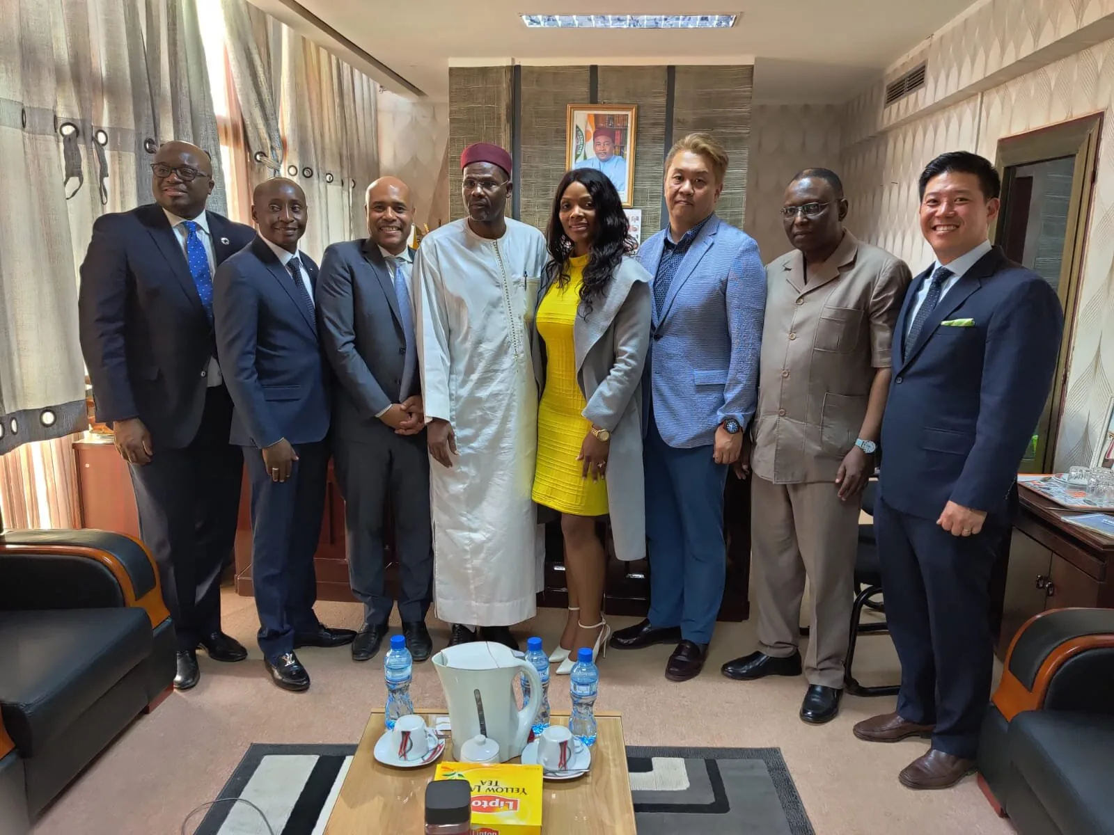INDUX representatives and stakeholders during a work trip to Niamey, Niger